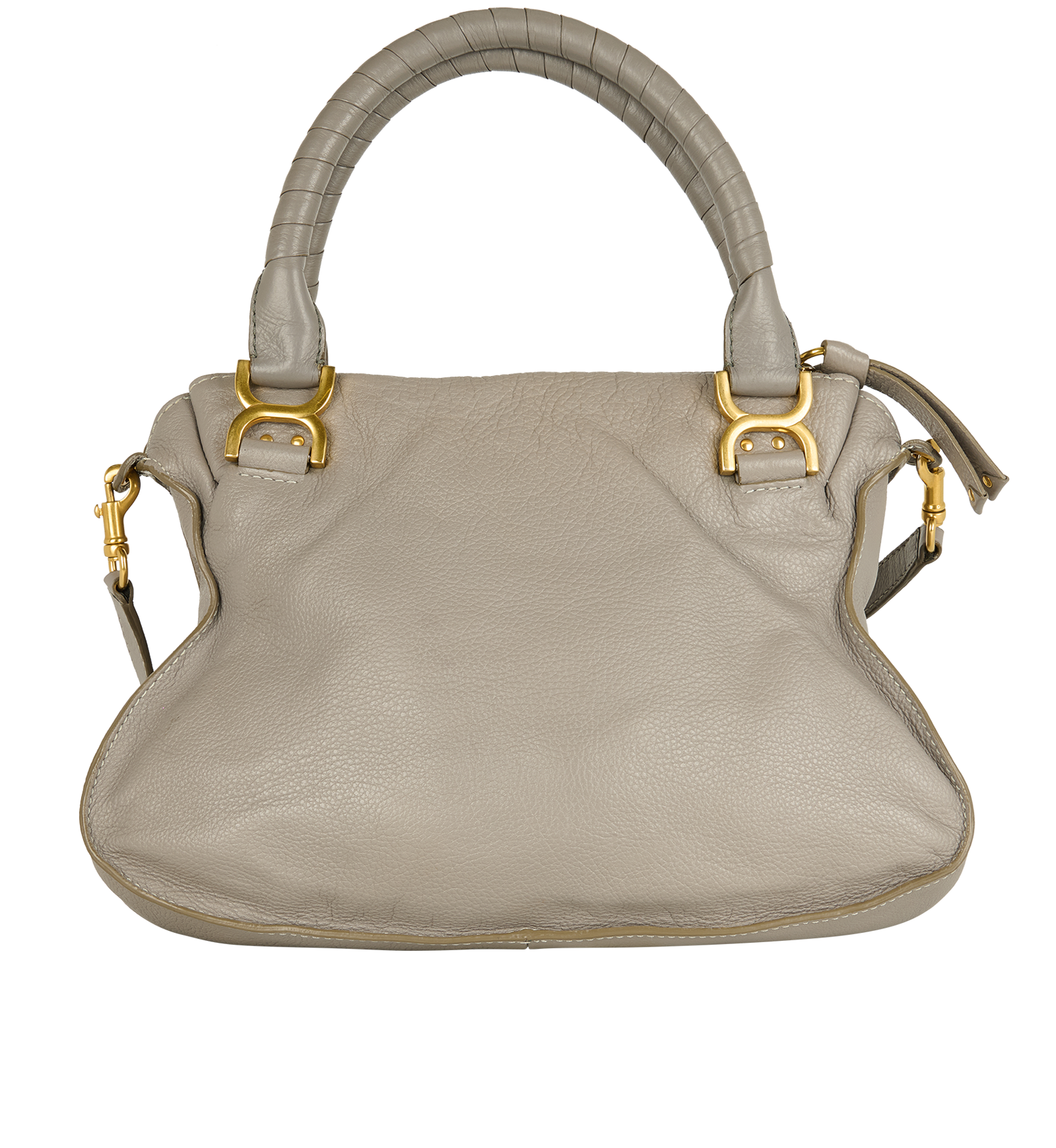 Marcie, &pound;595, Handbags, Grey, Leather, Back view